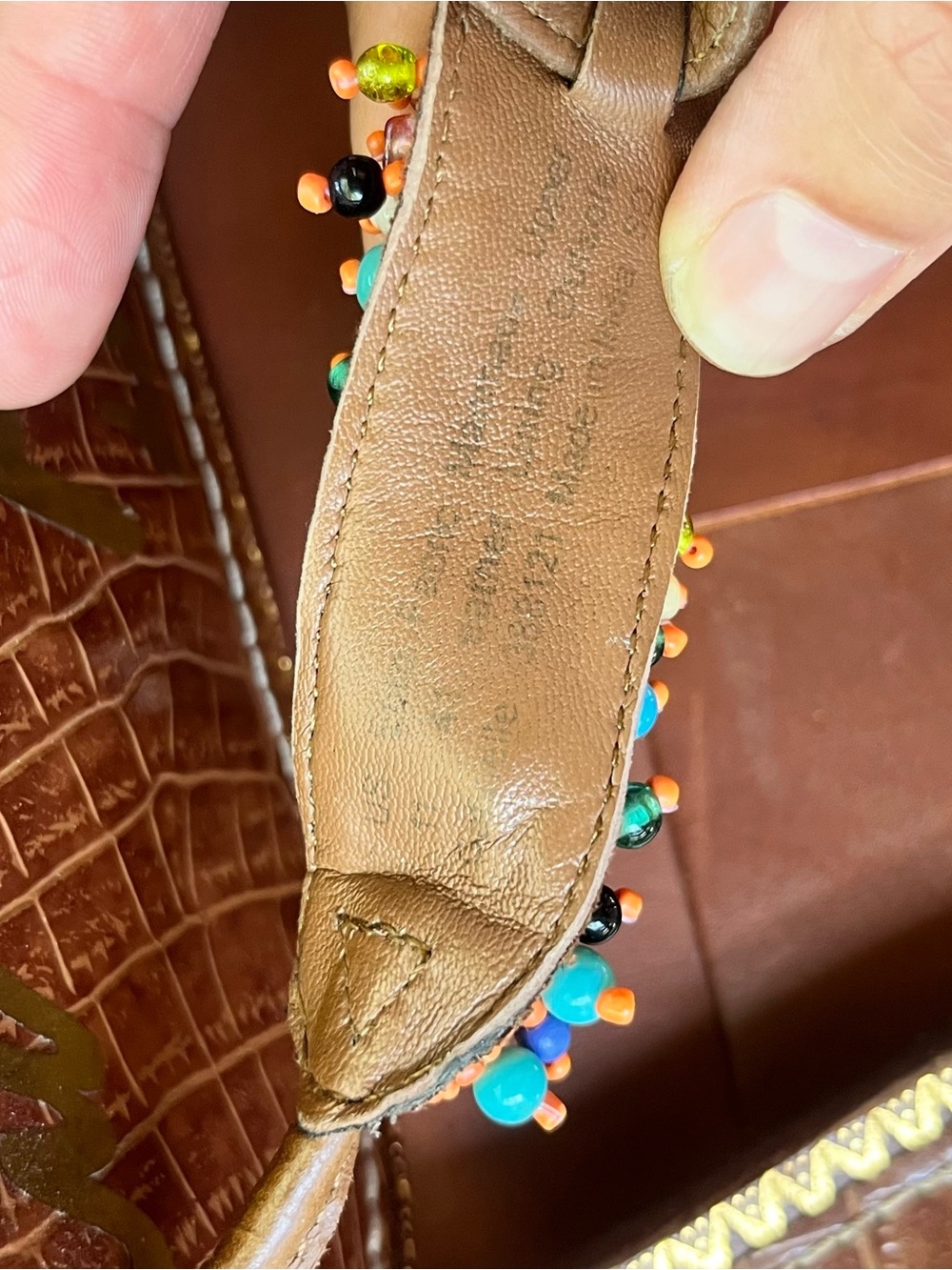 Sam Edelman Gabrielle beaded tropical sandals - Picture 5 of 7